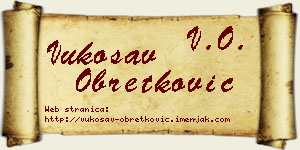 Vukosav Obretković vizit kartica